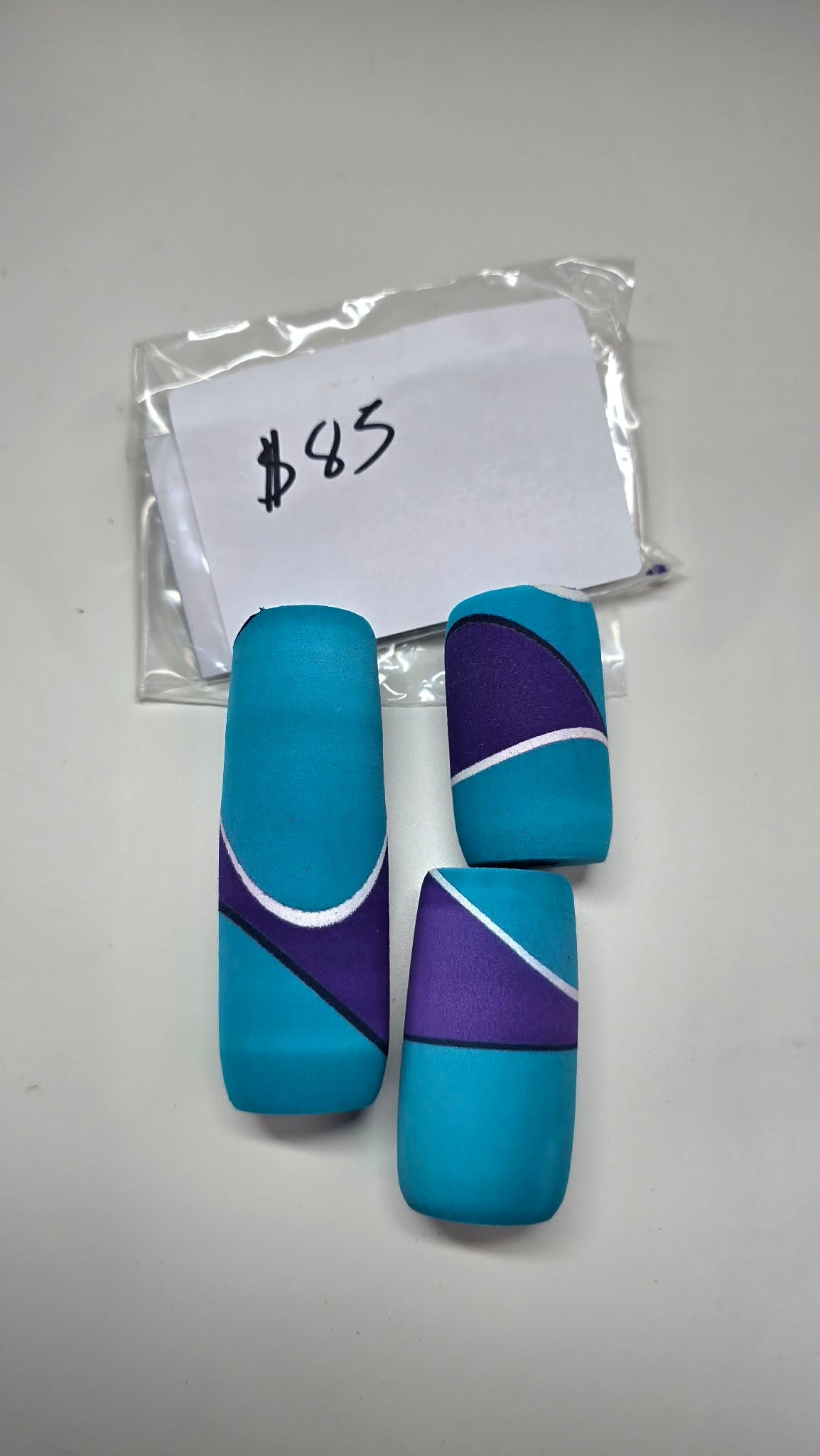Custom Purple Azul white split grip