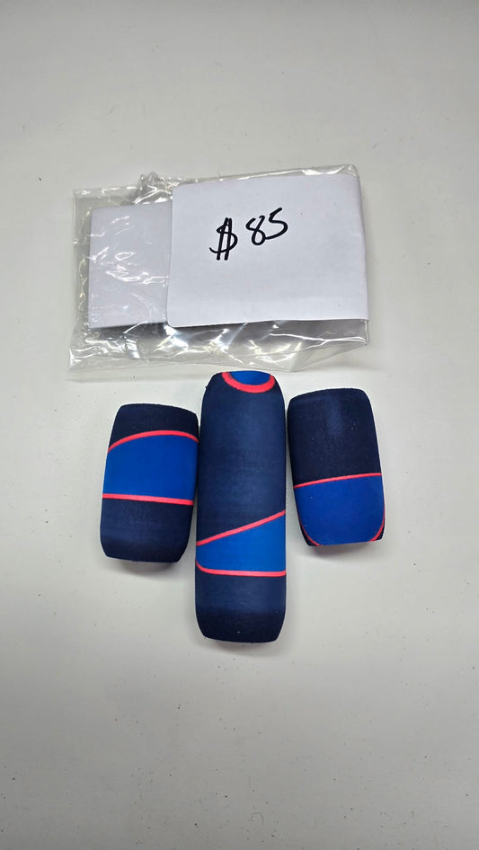 Custom Navy Red Blue split grip
